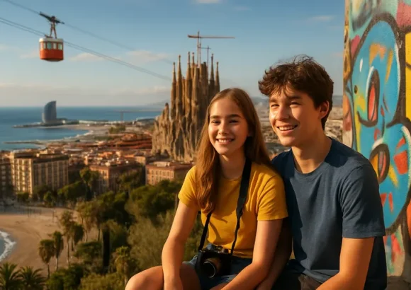 Barcelona met je tieners voor een mix van cultuur, avontuur, street art en strand