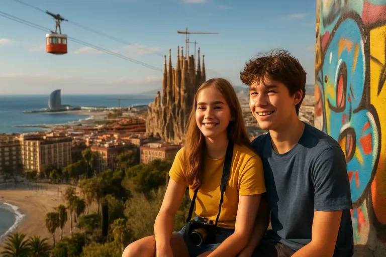 Barcelona met je tieners voor een mix van cultuur, avontuur, street art en strand