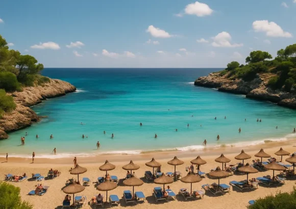 Het weer in calas de mallorca: zon, zeebries en perfecte stranddagen