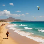 Het weer op fuerteventura: zon, wind en temperatuur voor strand en surf