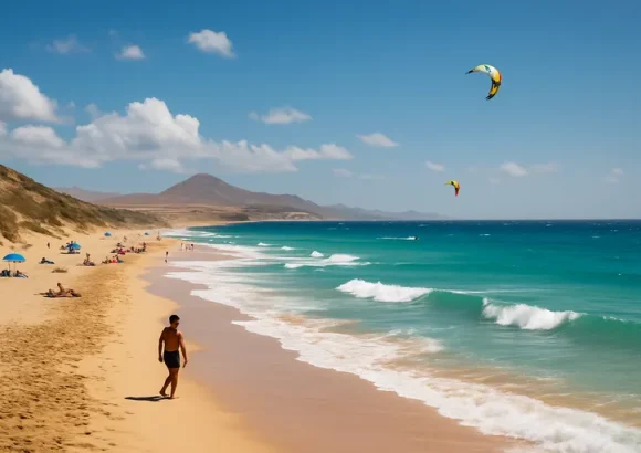 Het weer op fuerteventura: zon, wind en temperatuur voor strand en surf