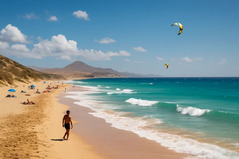 Het weer op fuerteventura: zon, wind en temperatuur voor strand en surf