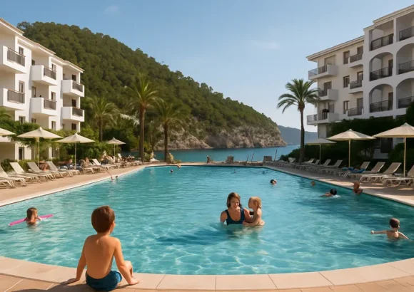 Zon, zee en kindvriendelijk comfort bij balansat resort in het noorden van ibiza
